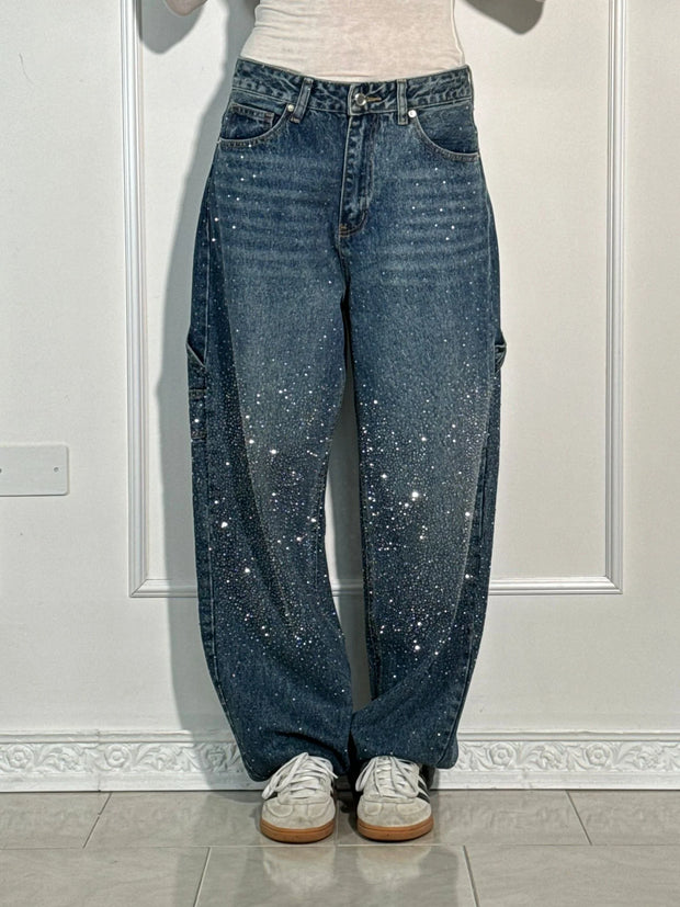 Camy Strass Harem-Jeans