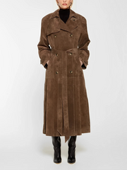 Harlow Wildleder-Trenchcoat